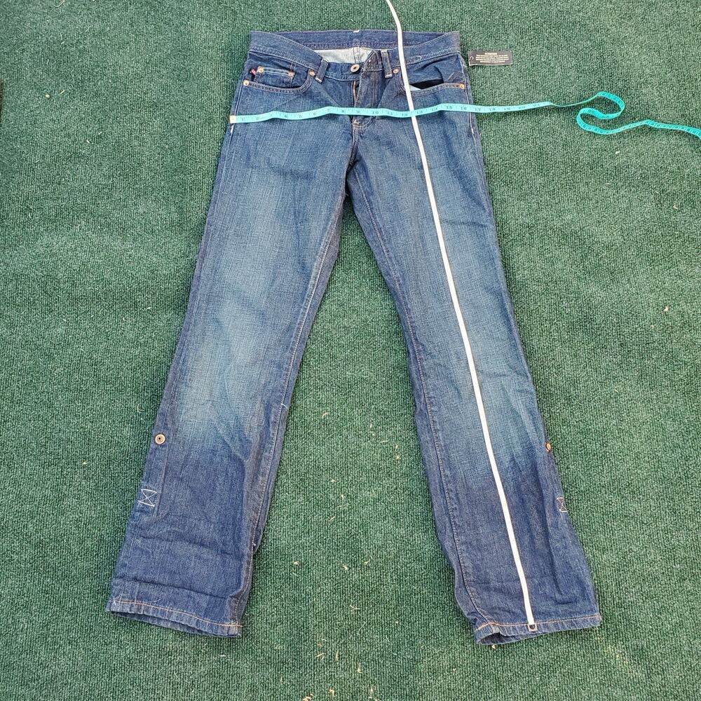 Polo Jeans Company Ralph Lauren Women’s Blue Denim Cuffed Jeans Sz 4 Y2K W/Tags